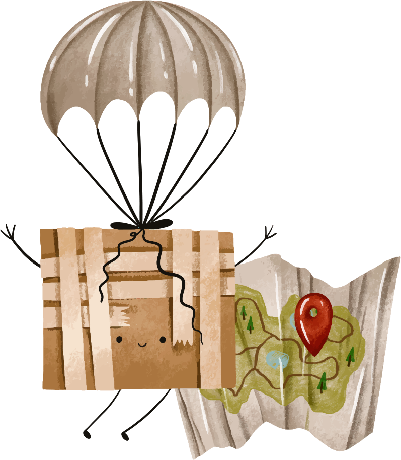 Mapa y brújula antiguos