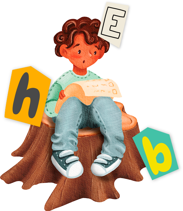 Ilustración de juegos de palabras