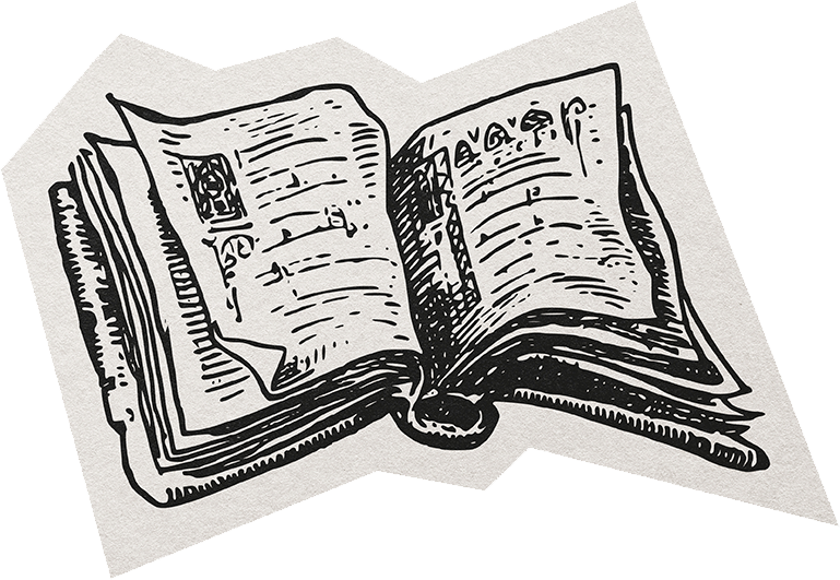 Libro antiguo abierto