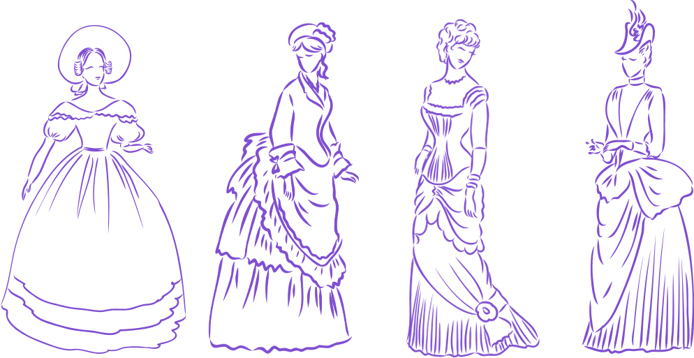 Ilustración de mujeres escritoras