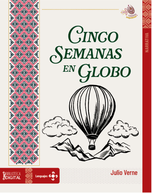 Portada Cinco semanas en globo - Julio Verne
